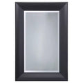 Decorative Wall Mirror with Beveled Edge Black Finish - Yosemite Home Decor: Modern Style, Wall Mount, No Assembly Required