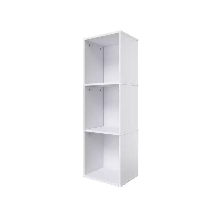 Libreria Etagere a 3 Ripiani Rovere Naturale / Bianco – Montaggio Monoposto