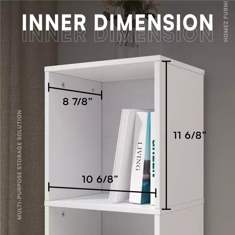 Libreria Etagere a 3 Ripiani Rovere Naturale / Bianco – Montaggio Monoposto