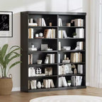 Libreria aperta senza ante/mobile contenitore in legno nero – Unità singola
