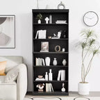 Libreria aperta senza ante/mobile contenitore in legno nero – Unità singola