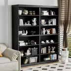 Libreria aperta senza ante/mobile contenitore in legno nero – Unità singola
