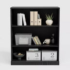 Libreria aperta senza ante/mobile contenitore in legno nero – Unità singola