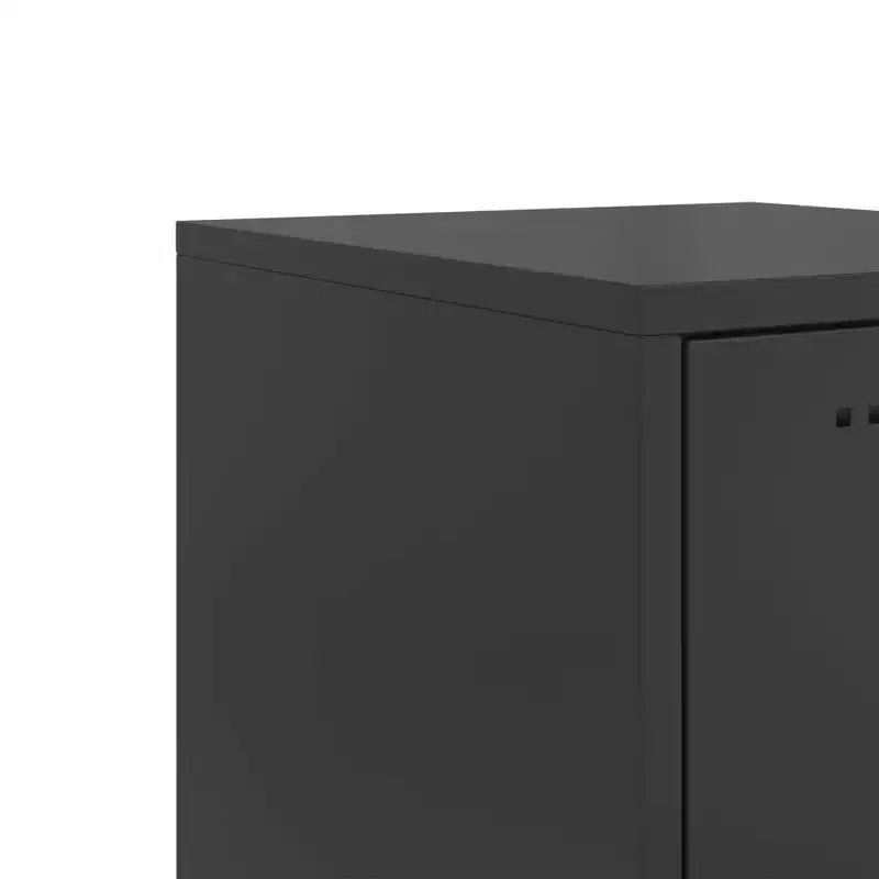 Highboard in Acciaio Nero – Anta Singola, Stile Industriale