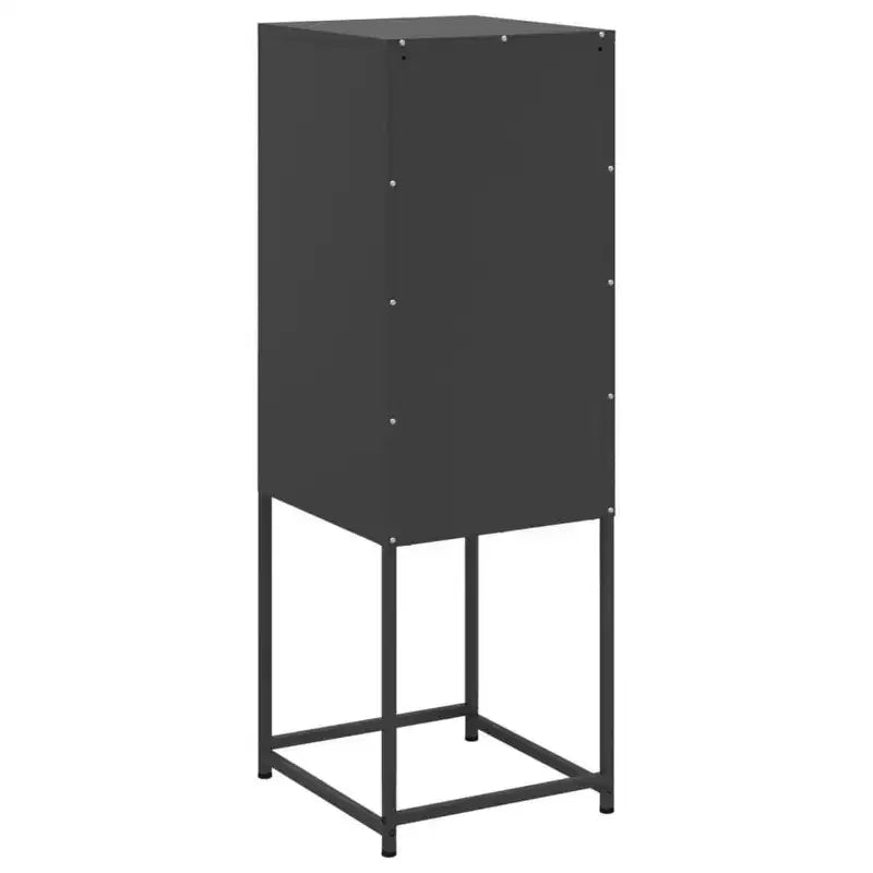Highboard in Acciaio Nero – Anta Singola, Stile Industriale