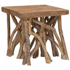 vidaXL Log Coffee Table 15.7x15.7x15.7 Mixed Recycled Wood