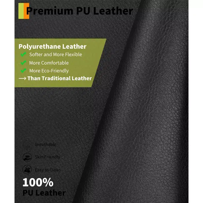 Ampia poltrona reclinabile manuale con calore e massaggio, in pelle PU – Beige/Nero/Caffè/Grigio/Retrò/Marrone chiaro, seduta singola