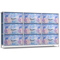 Sorbus 9 Drawers Dresser- Storage Unit with Steel Frame, Wood Top, Fabric Bins - for Bedroom, Closet, Office and more