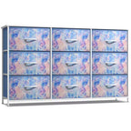Sorbus 9 Drawers Dresser- Storage Unit with Steel Frame, Wood Top, Fabric Bins - for Bedroom, Closet, Office and more