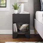 Boyd Sleep Anzio One Drawer Modern Black Nightstand