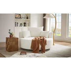 Accent Barrel Chair, 360 Swivel Round Sofa Chair With 3 Pillows, Upholstery Sofachair Leisure Club Chaise Armchair