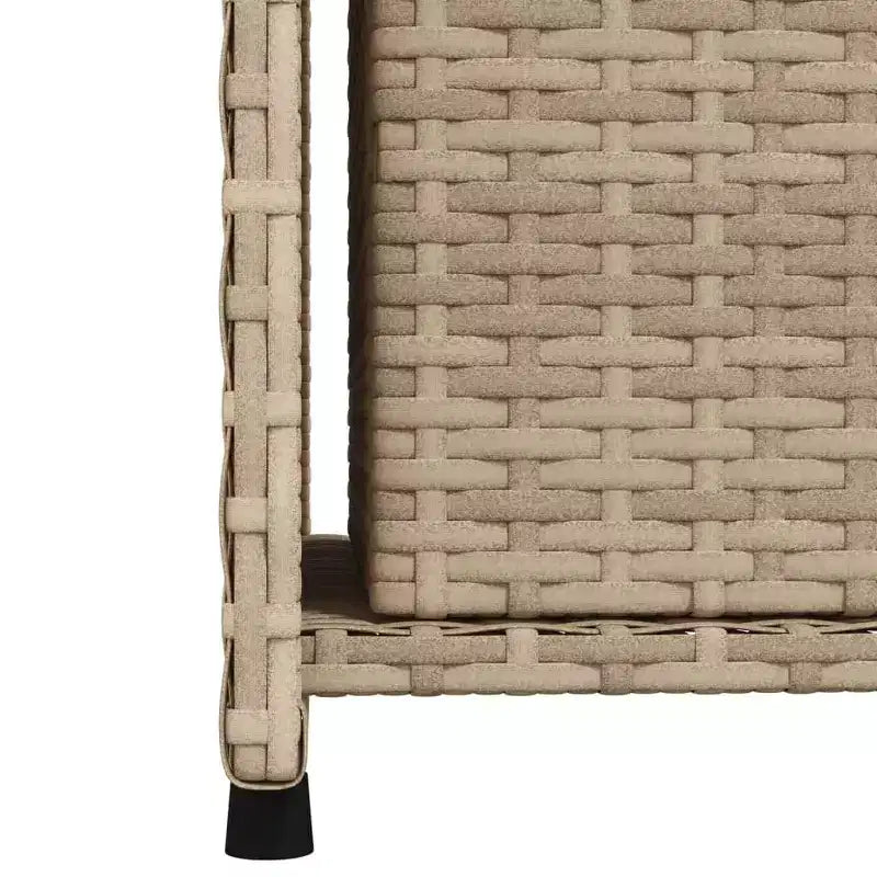 Mobile Contenitore da Esterno in Polyrattan Beige/Nero/Marrone/Grigio, 2 Ante, Montaggio 1 Persona