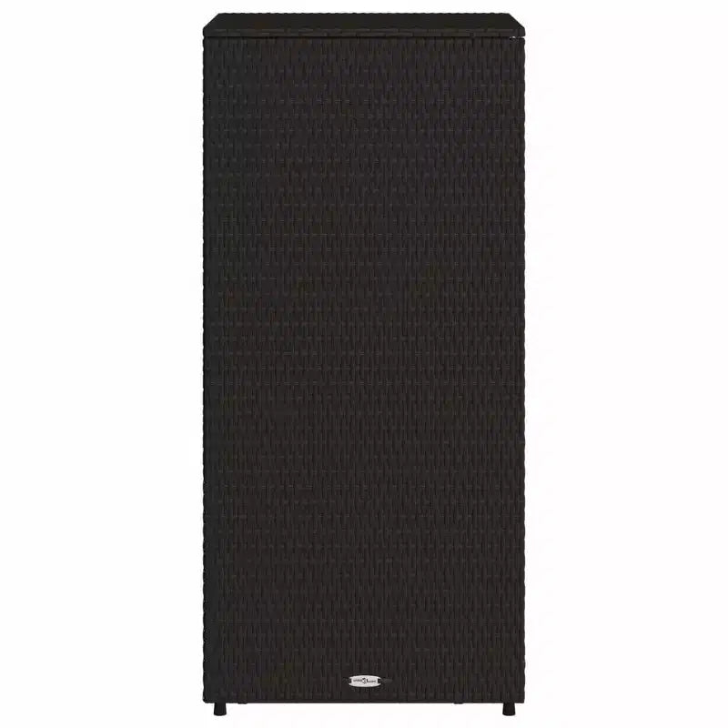 Mobile Contenitore da Esterno in Polyrattan Beige/Nero/Marrone/Grigio, 2 Ante, Montaggio 1 Persona
