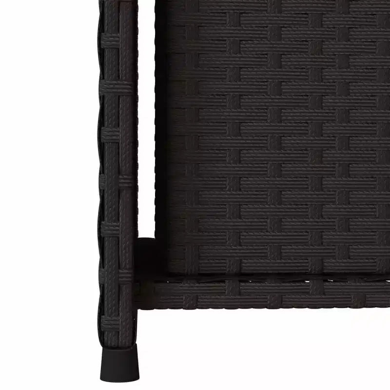 Mobile Contenitore da Esterno in Polyrattan Beige/Nero/Marrone/Grigio, 2 Ante, Montaggio 1 Persona