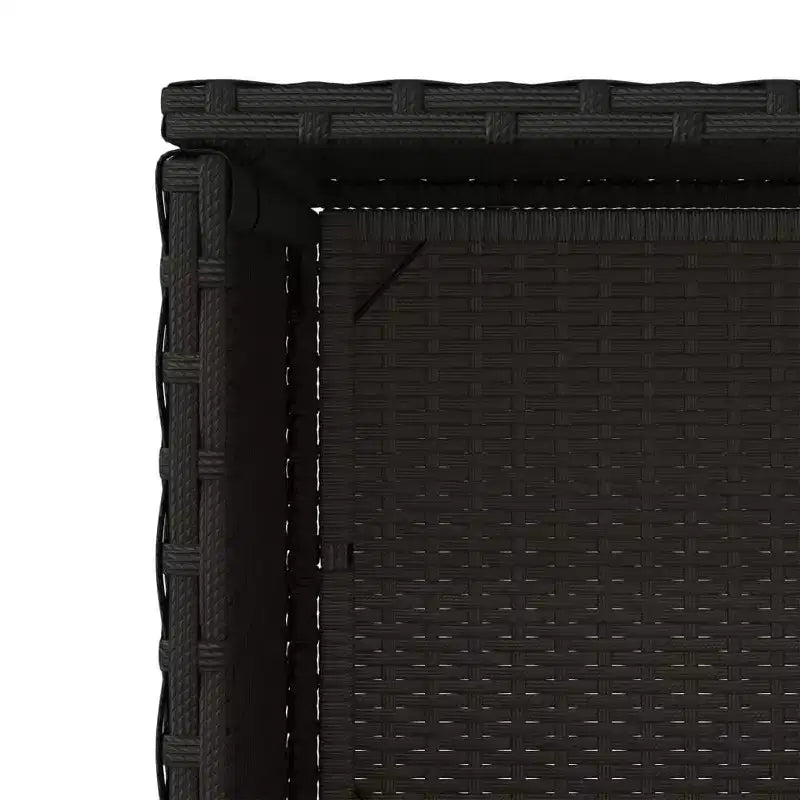 Mobile Contenitore da Esterno in Polyrattan Beige/Nero/Marrone/Grigio, 2 Ante, Montaggio 1 Persona