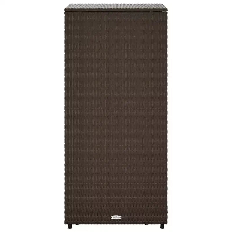 Mobile Contenitore da Esterno in Polyrattan Beige/Nero/Marrone/Grigio, 2 Ante, Montaggio 1 Persona
