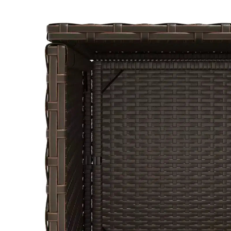 Mobile Contenitore da Esterno in Polyrattan Beige/Nero/Marrone/Grigio, 2 Ante, Montaggio 1 Persona