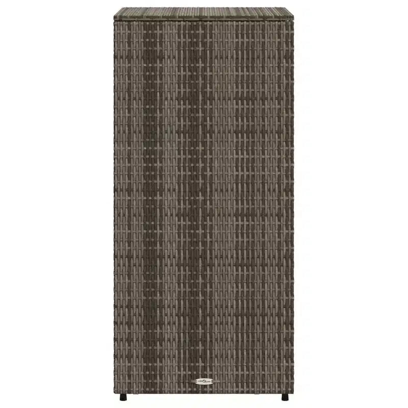 Mobile Contenitore da Esterno in Polyrattan Beige/Nero/Marrone/Grigio, 2 Ante, Montaggio 1 Persona