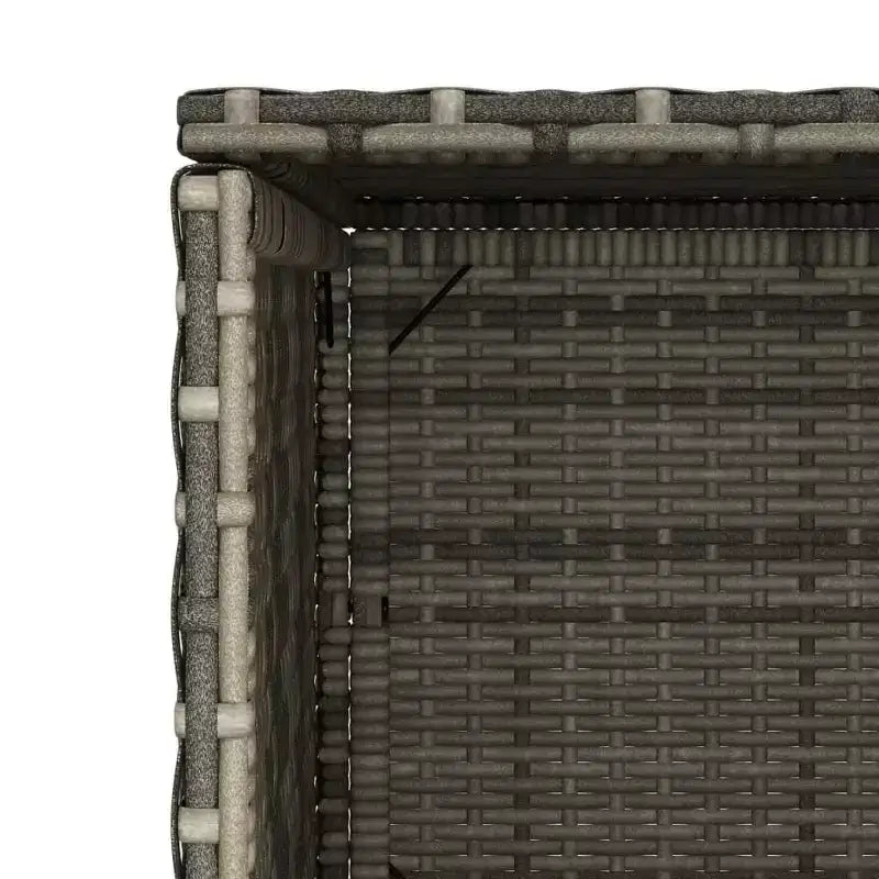 Mobile Contenitore da Esterno in Polyrattan Beige/Nero/Marrone/Grigio, 2 Ante, Montaggio 1 Persona